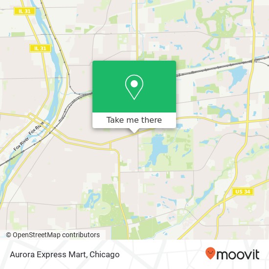 Aurora Express Mart map