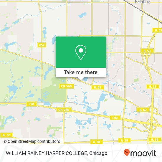 WILLIAM RAINEY HARPER COLLEGE map