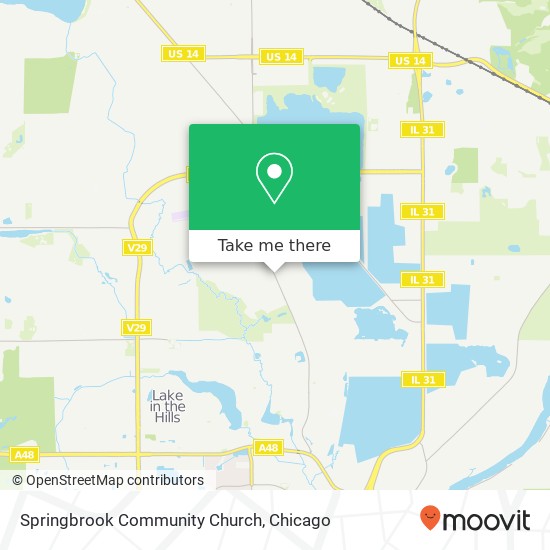 Springbrook Community Church map