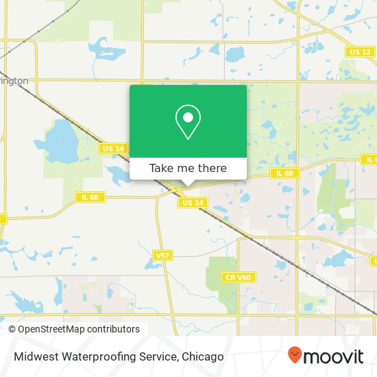 Midwest Waterproofing Service map