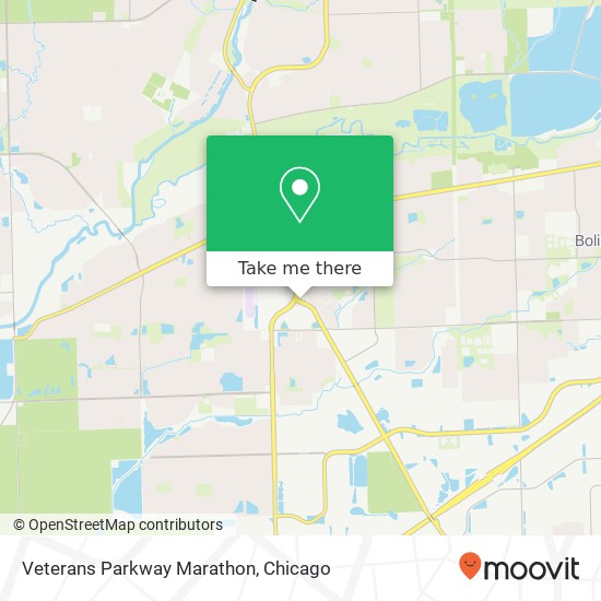 Mapa de Veterans Parkway Marathon