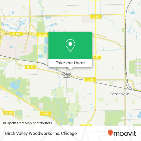Mapa de Birch Valley Woodworks Inc