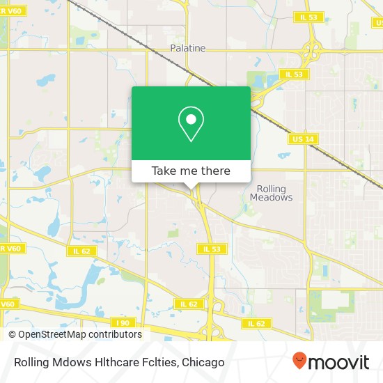 Rolling Mdows Hlthcare Fclties map