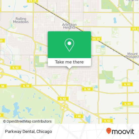 Parkway Dental map