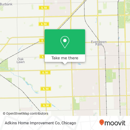 Adkins Home Improvement Co map