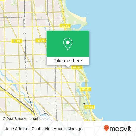 Mapa de Jane Addams Center-Hull House