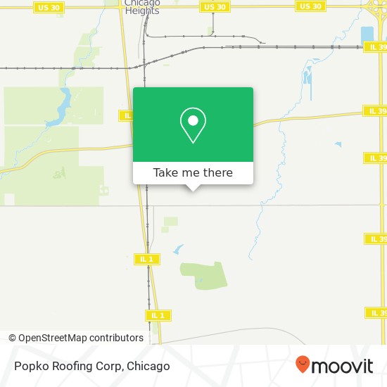 Popko Roofing Corp map