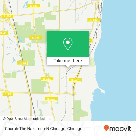 Mapa de Church-The Nazareno-N Chicago