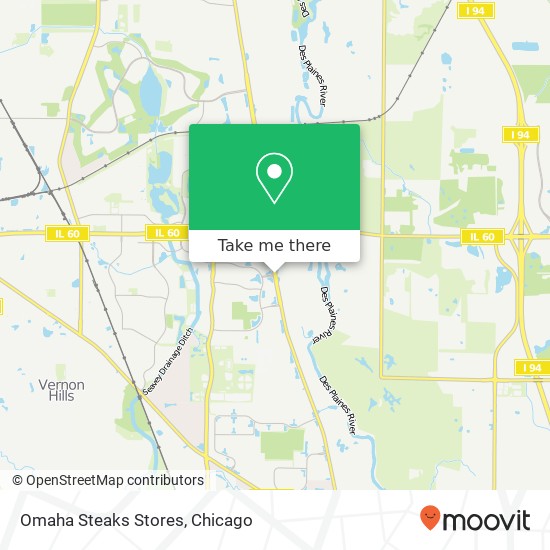 Mapa de Omaha Steaks Stores