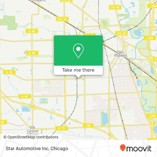 Star Automotive Inc map
