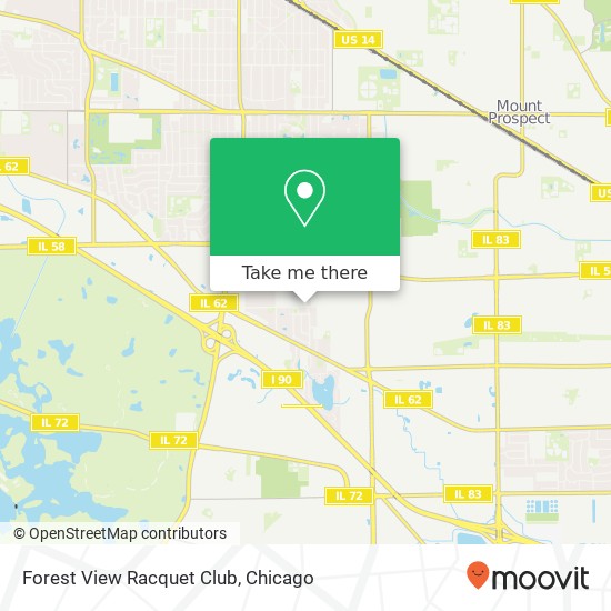 Mapa de Forest View Racquet Club