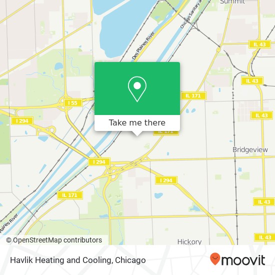 Havlik Heating and Cooling map