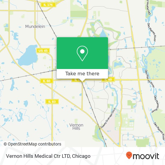 Vernon Hills Medical Ctr LTD map