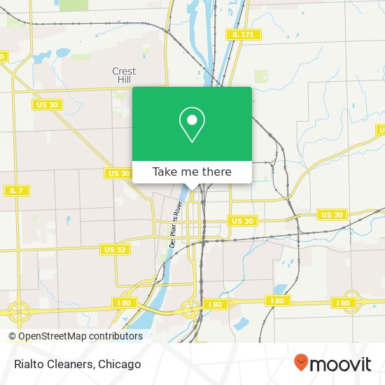 Rialto Cleaners map