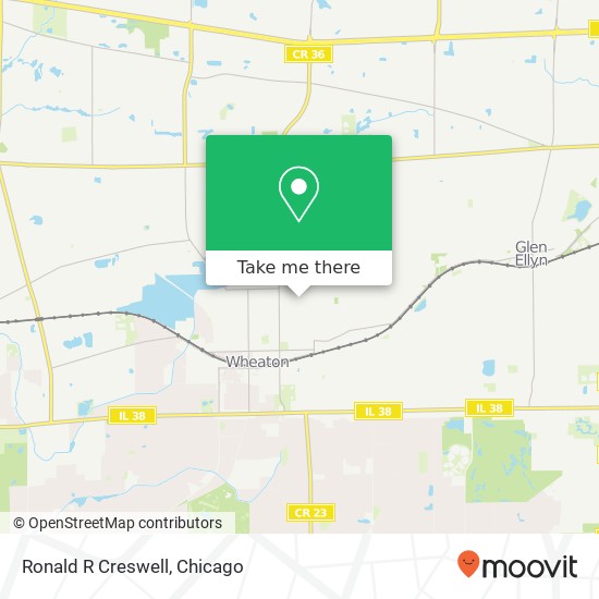 Ronald R Creswell map