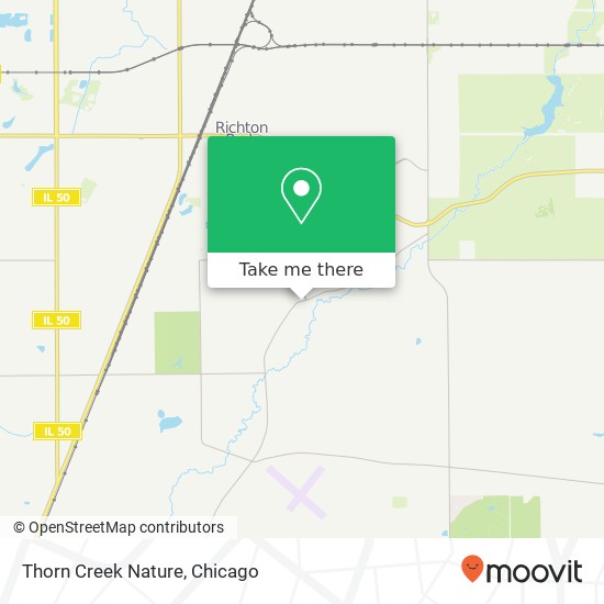 Thorn Creek Nature map