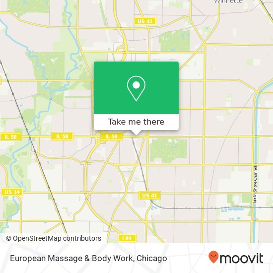 Mapa de European Massage & Body Work