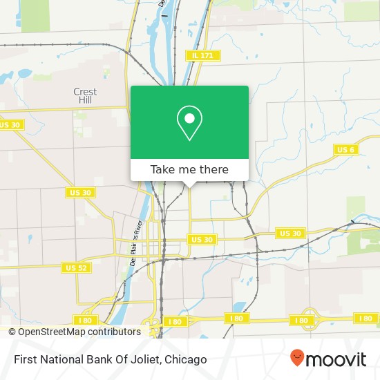 Mapa de First National Bank Of Joliet