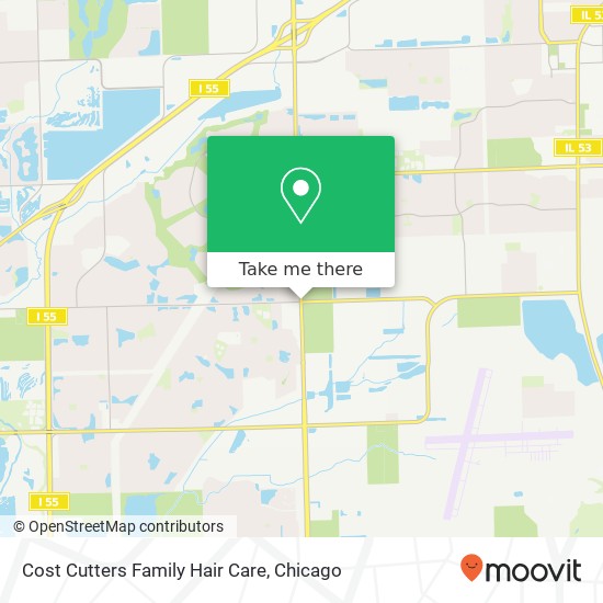 Mapa de Cost Cutters Family Hair Care