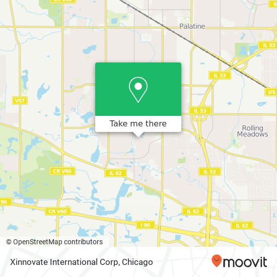 Mapa de Xinnovate International Corp