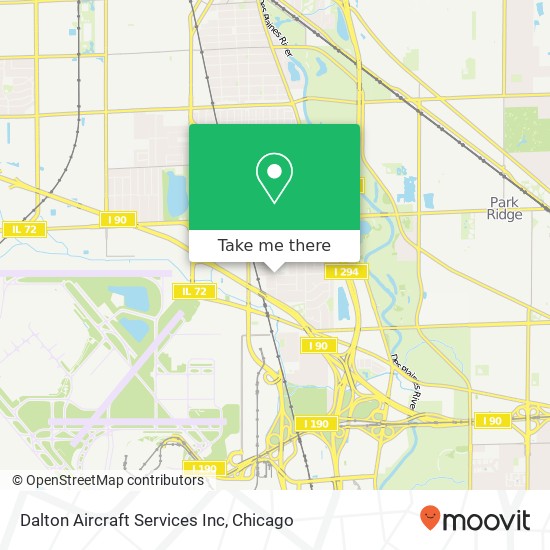 Dalton Aircraft Services Inc map