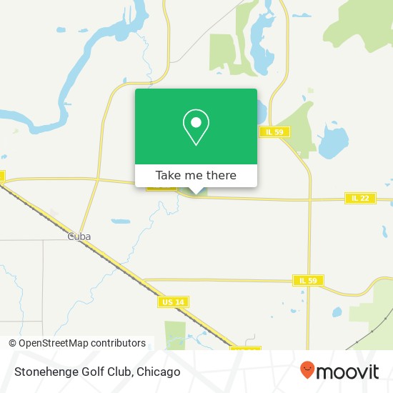 Stonehenge Golf Club map