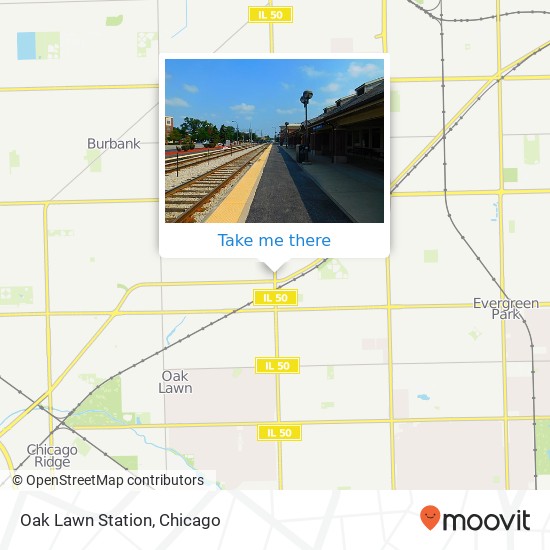 Mapa de Oak Lawn Station