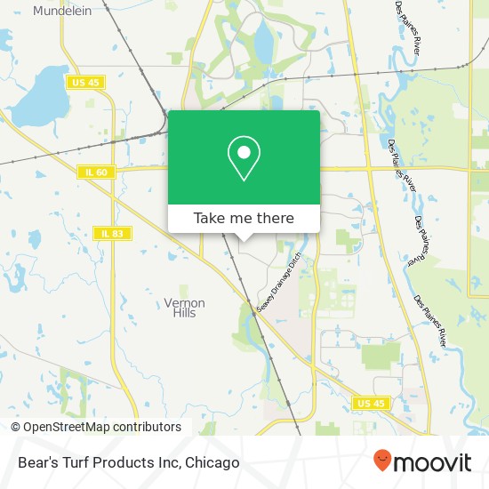 Bear's Turf Products Inc map