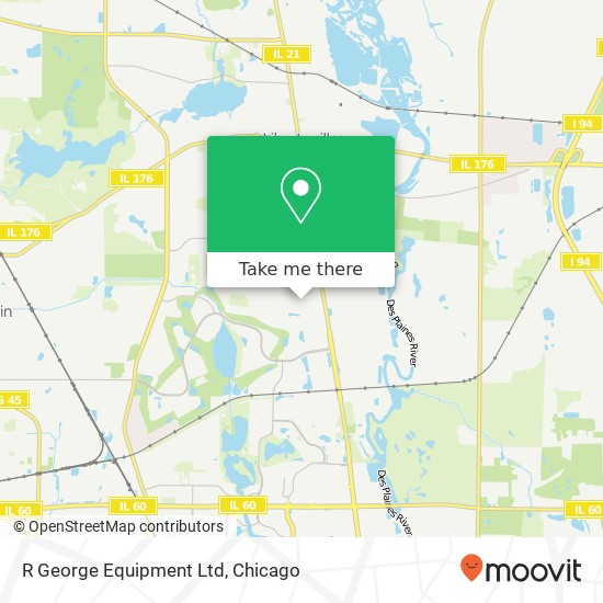R George Equipment Ltd map
