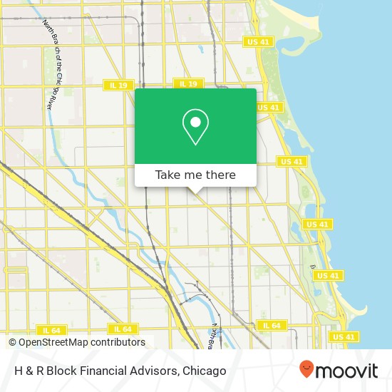 H & R Block Financial Advisors map