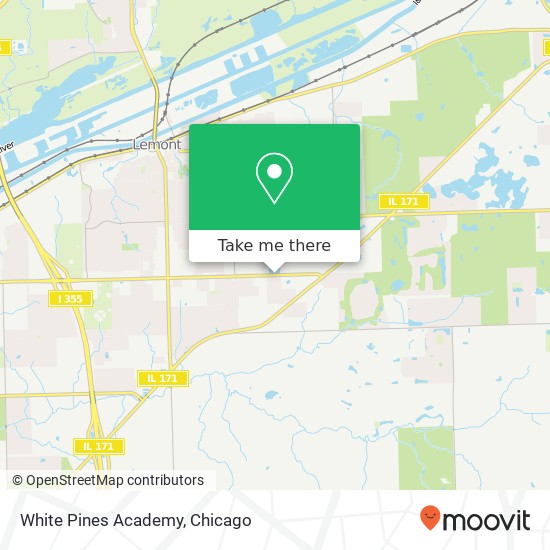 White Pines Academy map