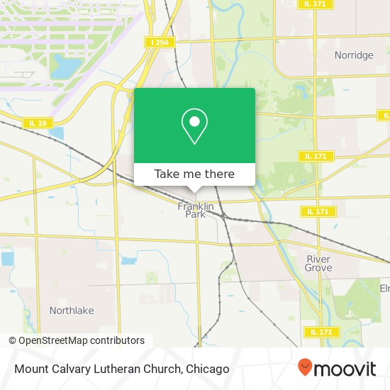 Mapa de Mount Calvary Lutheran Church