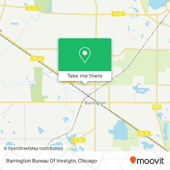 Barrington Bureau Of Invstgtn map