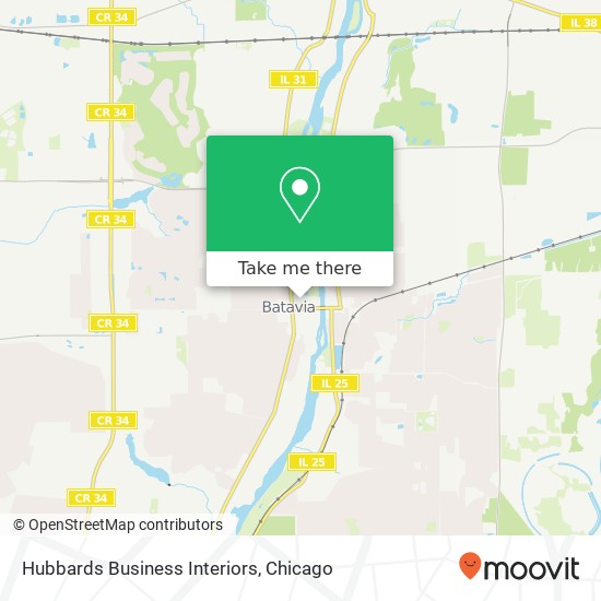Mapa de Hubbards Business Interiors