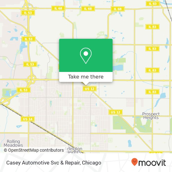 Mapa de Casey Automotive Svc & Repair