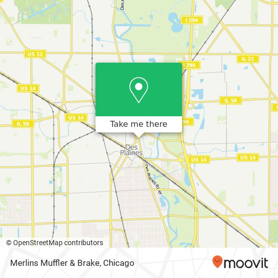 Merlins Muffler & Brake map