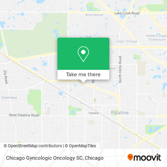 Chicago Gyncologic Oncology SC map