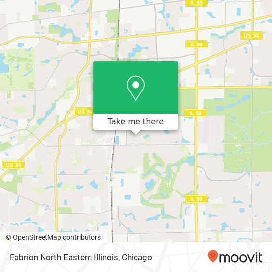 Fabrion North Eastern Illinois map