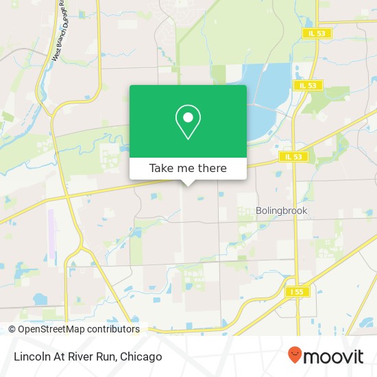 Lincoln At River Run map