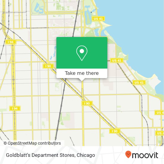 Mapa de Goldblatt's Department Stores