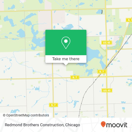 Redmond Brothers Construction map