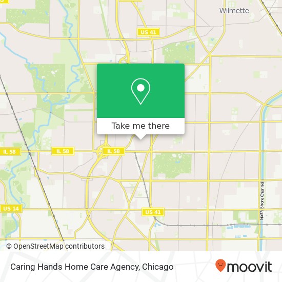 Mapa de Caring Hands Home Care Agency