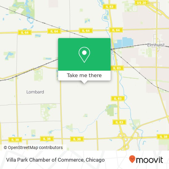 Villa Park Chamber of Commerce map