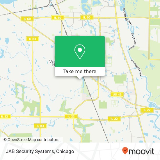 JAB Security Systems map