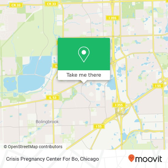 Crisis Pregnancy Center For Bo map