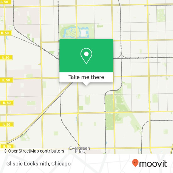 Glispie Locksmith map