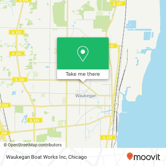 Waukegan Boat Works Inc map