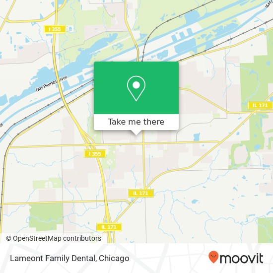 Lameont Family Dental map