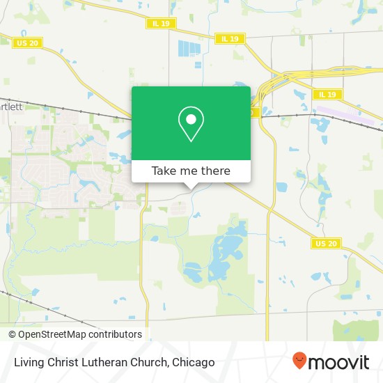 Mapa de Living Christ Lutheran Church