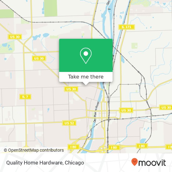 Mapa de Quality Home Hardware